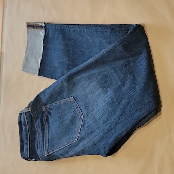 Loft Size 26/2 Curvy Straigh Blue Jeans, Wide Cuff - Picture 1 of 13